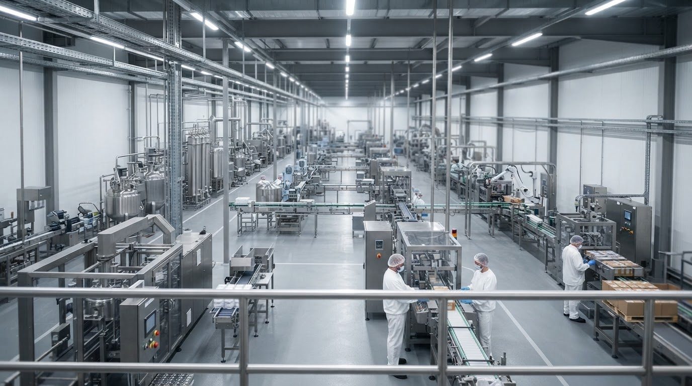 Multi-stage production floor