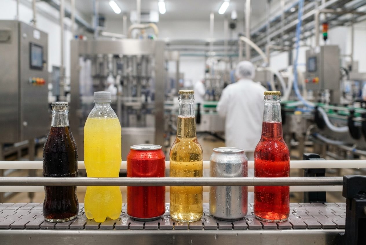 Beverage bottling line