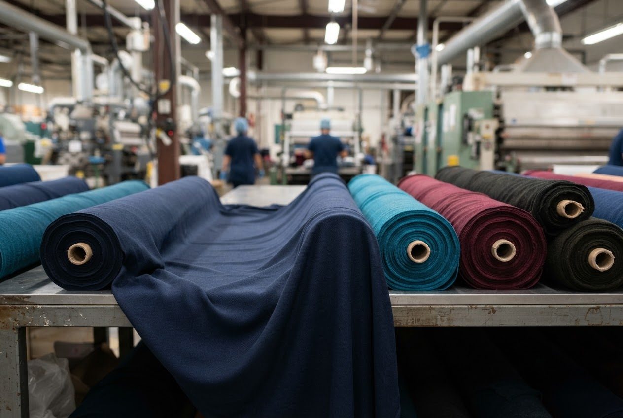 Textile dyeing and finishing